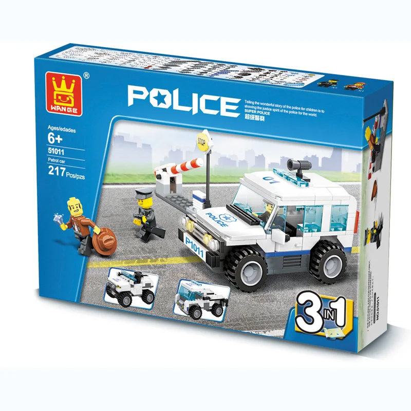 Городская полицейская серия совместимая с Legoingly копы строительный блок