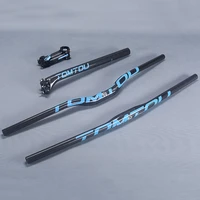 tomtou carbon fiber cycling handlebars sets mountain bike handlebar seatpost stem professional mtb bicycle parts ts8t75