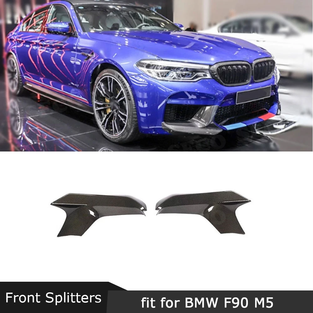 5 серии углеродное волокно Передние Губы Cupwing закрылки фартуки для BMW F90 M5 2018 2019 FRP MP