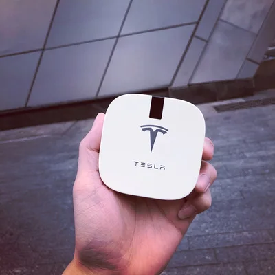 Новое поступление Тесла Мощность банк Зарядное устройство USB 12000 мА/ч банка силы