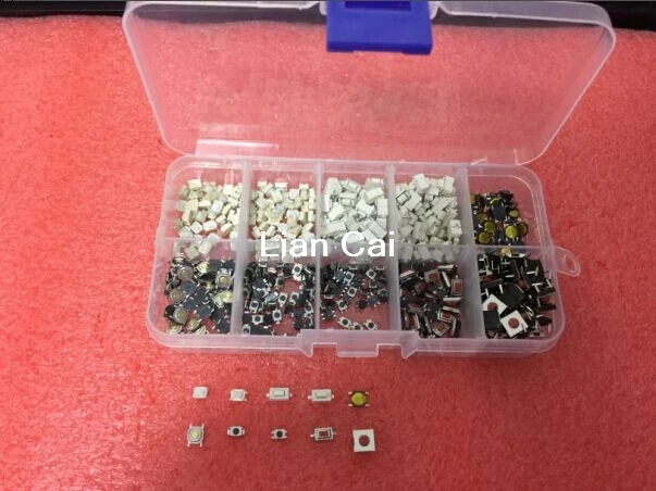 250 шт. 10 типов тактильные кнопочные микропереключатели | Обустройство дома