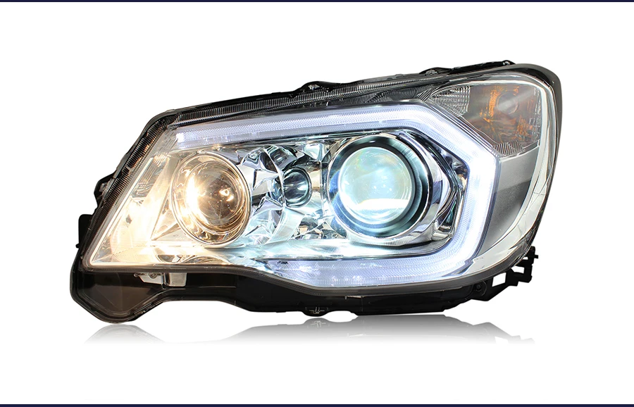 Головной светильник в сборе для Subaru Forester 2013 светодиодный светильник дневного света ксеноновый галогенный сигнал поворота ближнего света