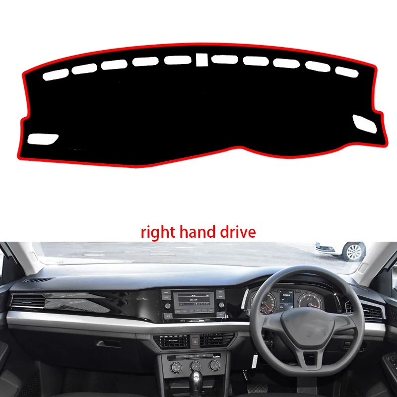 For Volkswagen bora 2019 Car Styling Non-Slip Bottom Covers Dashmat Dash Mat Sun Shade Dashboard Cover Capter | Автомобили и