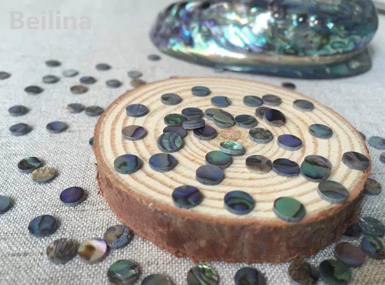 1 лот(50 шт.) диаметр 6 мм Новая Зеландия abalone shell лист для музыкальных инструментов аксессуары и материалы для украшения дома