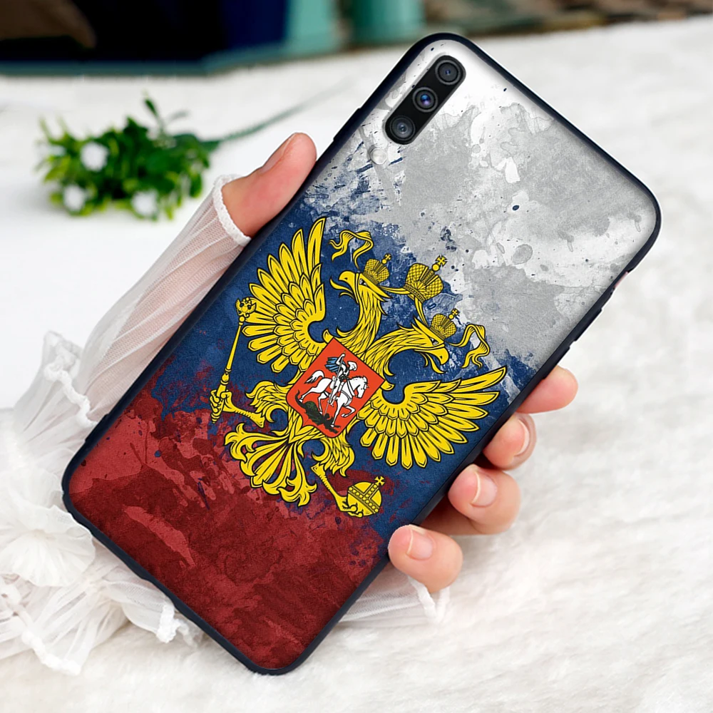 1 Герб России флаг Мягкий чехол для samsung Galaxy A5 A6 A7 A8 A9 плюс A10 A20 A30 A40 A50 A60 A70 M40 крышка - Цвет: 1