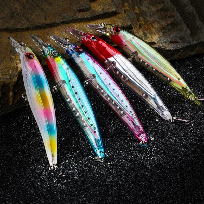 3D бионическая дорожная приманка с большим диапазоном плавающая вода для морской