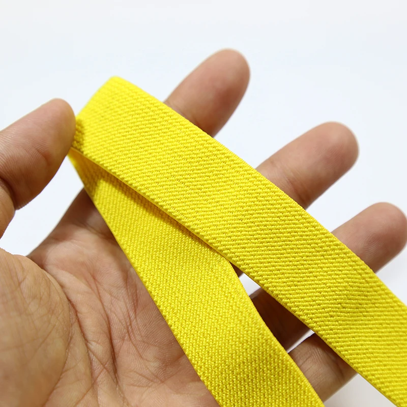 width25MM Yellow Желтые и синие эластичные ленты 25 мм эластичные ленты сумки для одежды брюки эластичные резиновые DIY Швейные аксессуары Резиновая лента - Цвет: width25MM Yellow