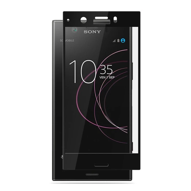 9H полное покрытие точный Взрывозащищенный экран Защитная пленка для Sony Xperia XZ1