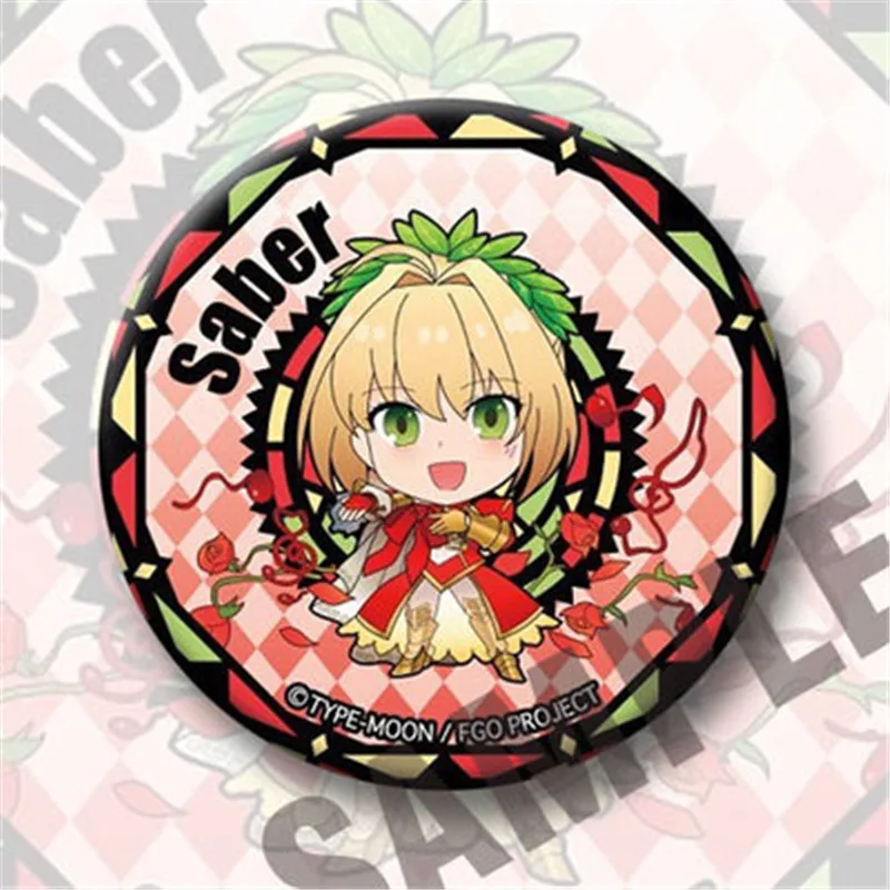 Аниме мультфильм Fate Grand Order FGO Gilgamesh Nero Shuten douji Jeanne d'Arc значок брошь на Хэллоуин для