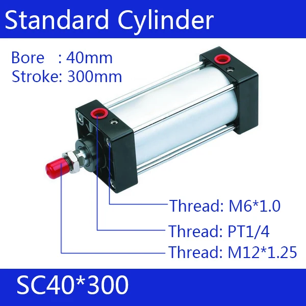 SC40 * 300 40 мм диаметр ход SC40X300 серии SC одинарный стержень Стандартный