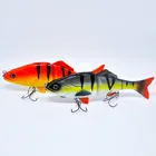 ACEXPNM жесткая рыболовная приманка, 3-сегментная искусственная кренкбейт, многосегментная Реалистичная приманка, тонущие воблеры 15 см 50 г 2 #