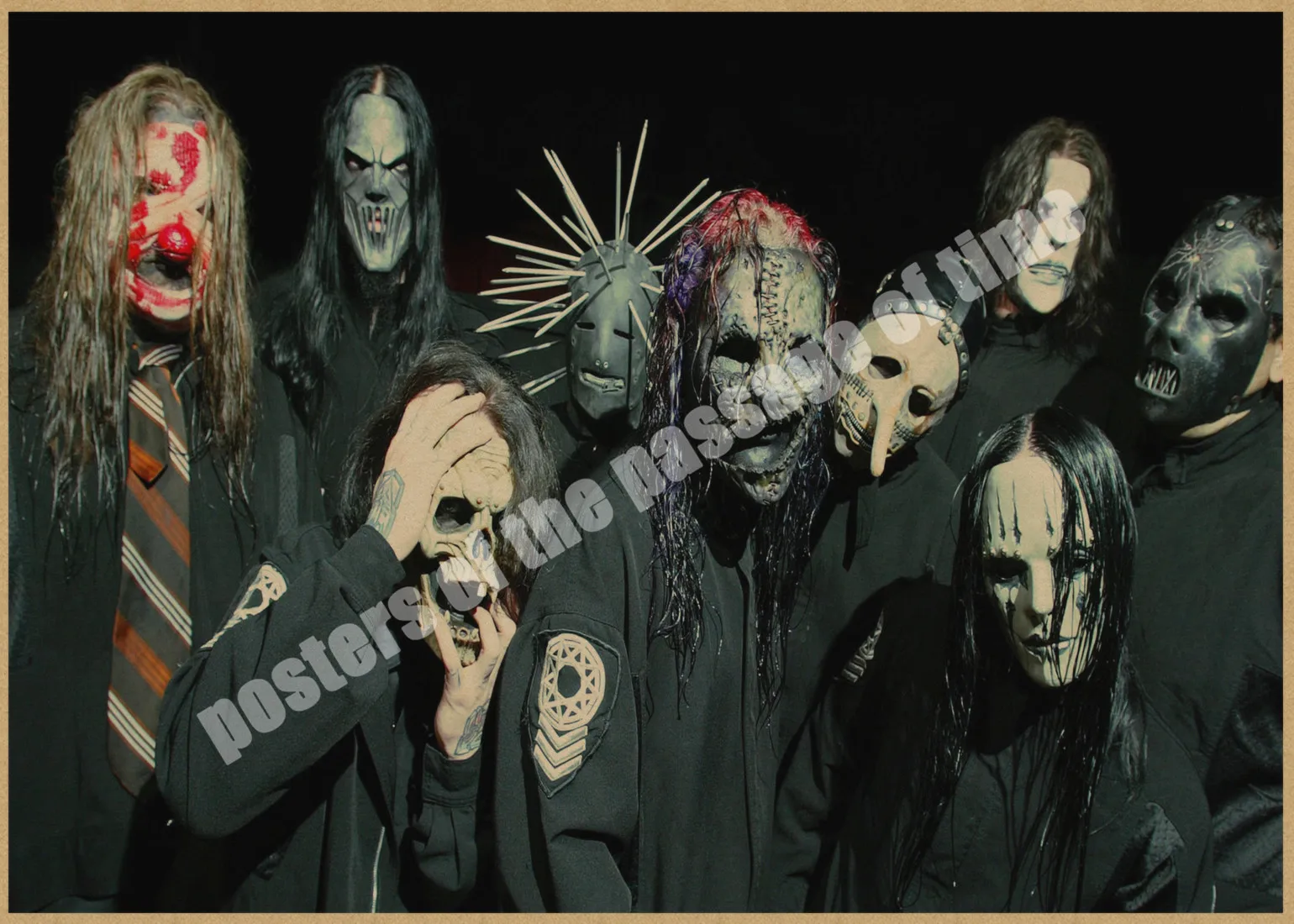 Slipknot тяжелый металл плакат/рок-группа/крафт-бумага/Бар плакат/наклейки на стены/Ретро плакат/декоративная живопись/30*20 см