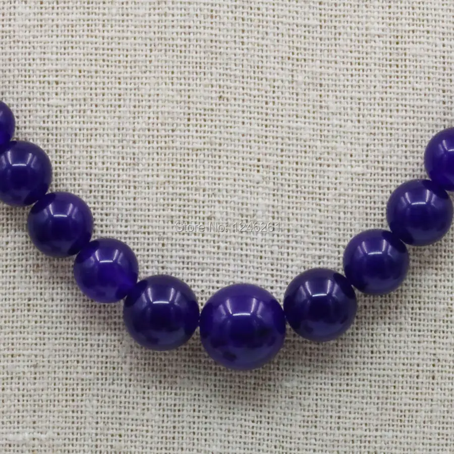 

6-14mm Tower Necklace Chain Purple Chalcedony Crystal Lucky Stone 18inch Beads Female Jewelry Gifts Accessories Christmas gifts