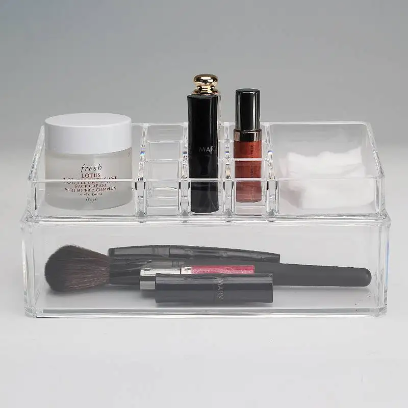 Makeup Organizer Box Acrylic Storage Rangement Maquillage Transparent Case Desktop Display New | Дом и сад