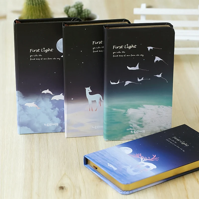 2 шт LENWA Первый светильник серии ноутбук креативный винтажный портативный маленький блокнот в твердом переплете
