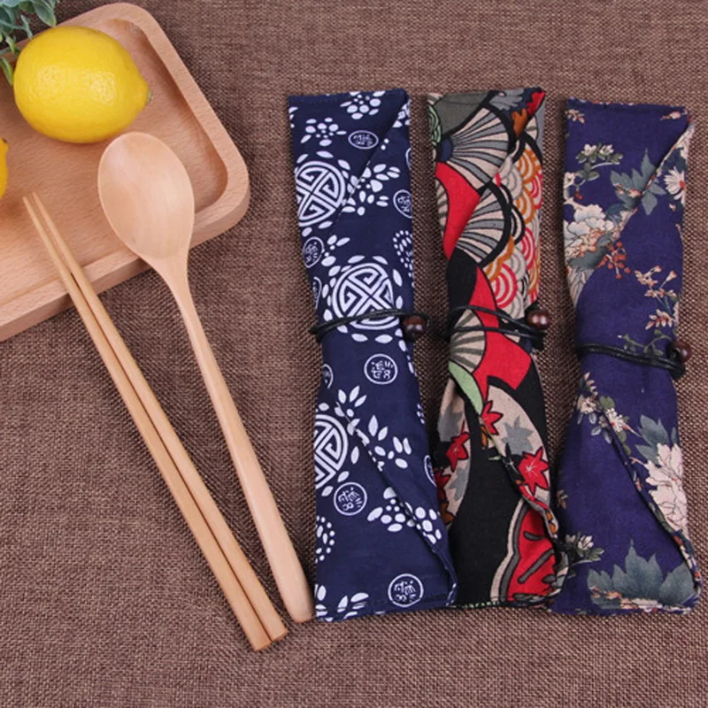 1 Набор посуды деревянные портативные палочки для еды ложка столовые приборы