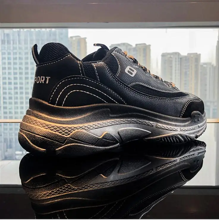 2019 Новая Осенняя обувь zapatos de hombre adulto кроссовки на массивном каблуке модные