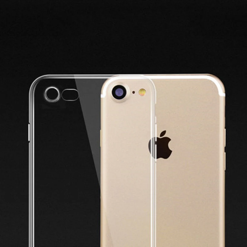 Новинка бесцветные мягкий чехол для iPhone 8 7 6 6s Plus X XS MAX ТПУ кейс Samsung Galaxy прозрачный