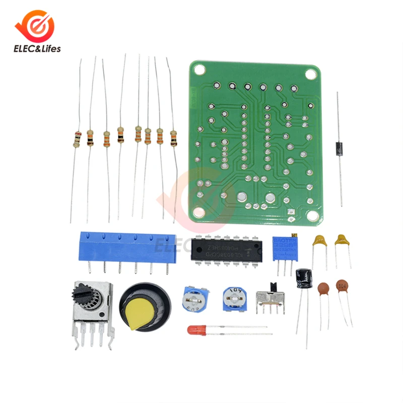 1 компл. ICL8038 монолитная функция генератор сигналов модуль для Arduino DIY Kit синус квадратный треугольник частота 50-5 кГц