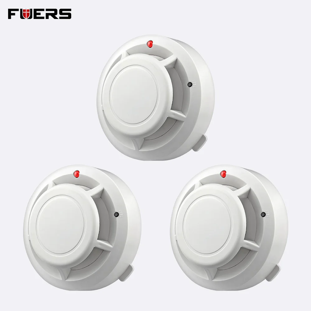 3Pcs FUERS качество, независимая сигнализация, детектор дыма, пожарный, чувствительный, Домашняя безопасность, Беспроводная сигнализация, детектор дыма, датчик, пожарное оборудование - Цвет: 3Pcs