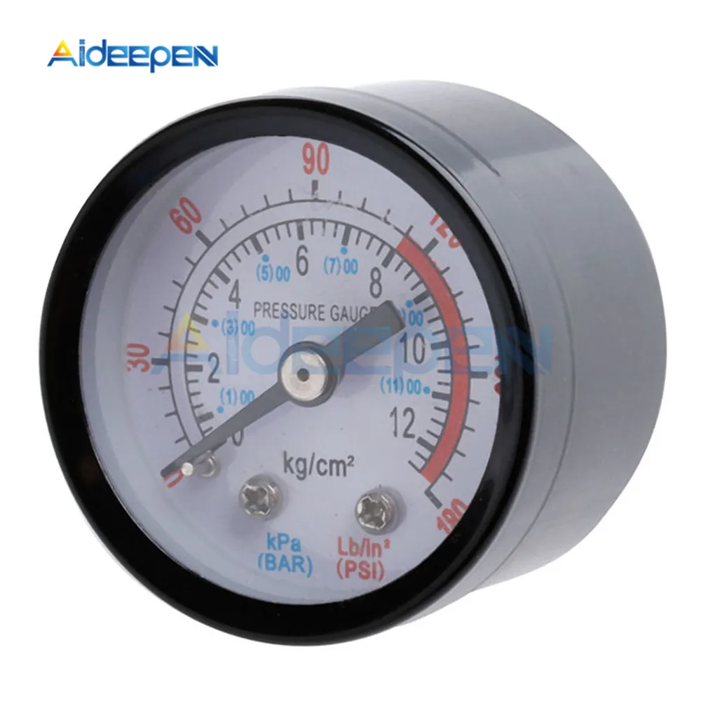 Манометр 1/8 BSP 0 180 PSI 12 двойные весы для воздушного компрессора диаметр утюга около