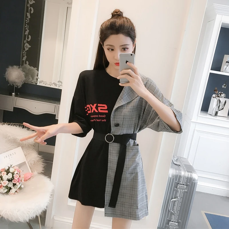 Новинка 2018 короткие Лоскутные рубашки с отложным воротником обычные super fire BF