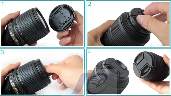 55 мм защелкивающаяся передняя крышка объектива/крышка для Canon Nikon Tamron Sigma Pentax Olympus