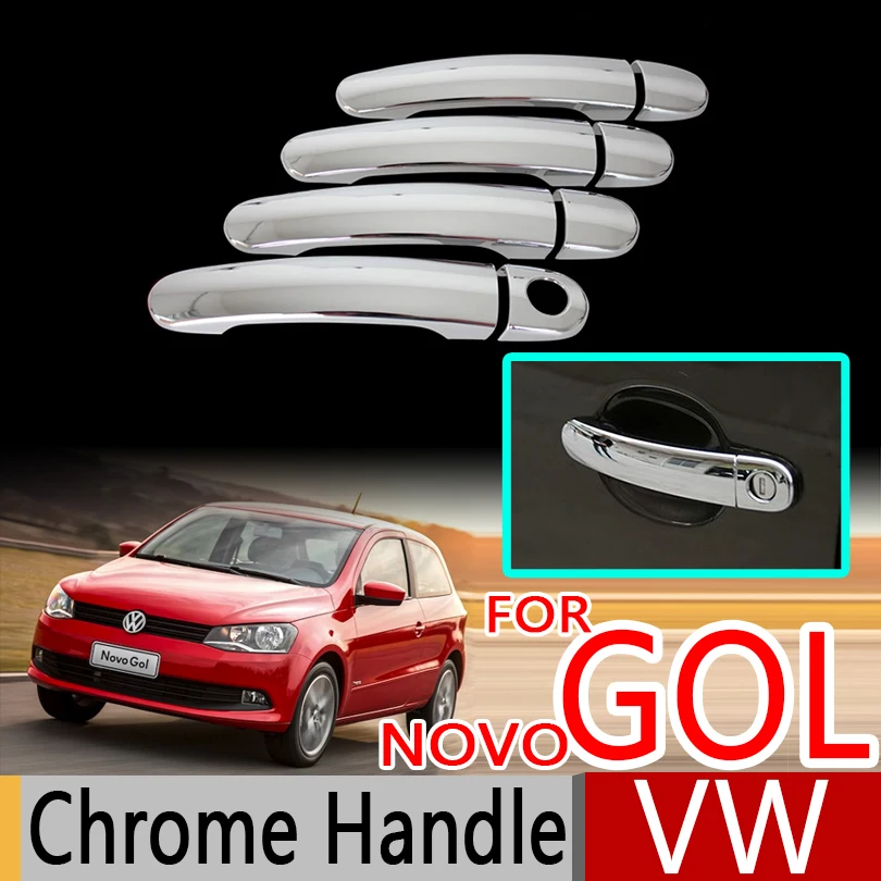 Для VW GOL G5 G6 2009 2016 Fox Suran Cross хромированные покрытия для дверных ручек набор обшивки