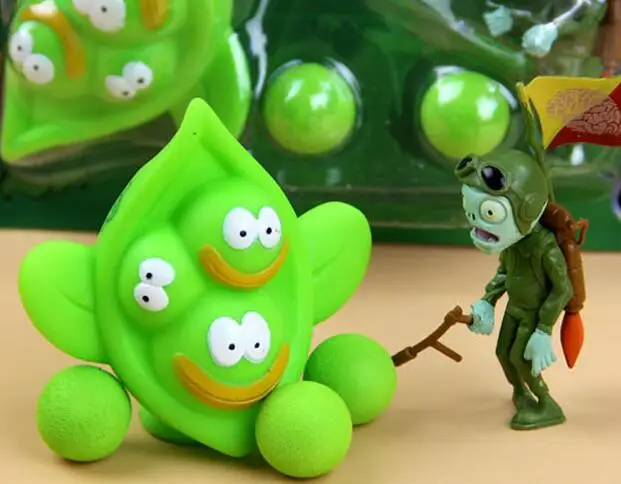 PVZ Растения против Зомби Peashooter ПВХ фигурка модель игрушки высококачественные игрушки подарки игрушки для детей - Цвет: 22