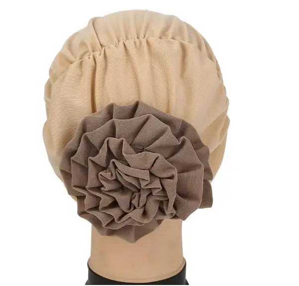 hats Hot Sales Double Color Women Beanie Caps Elastic Cloth Towel Cap After Wearing Flowers Muslim Hat Chemotherapy Cap