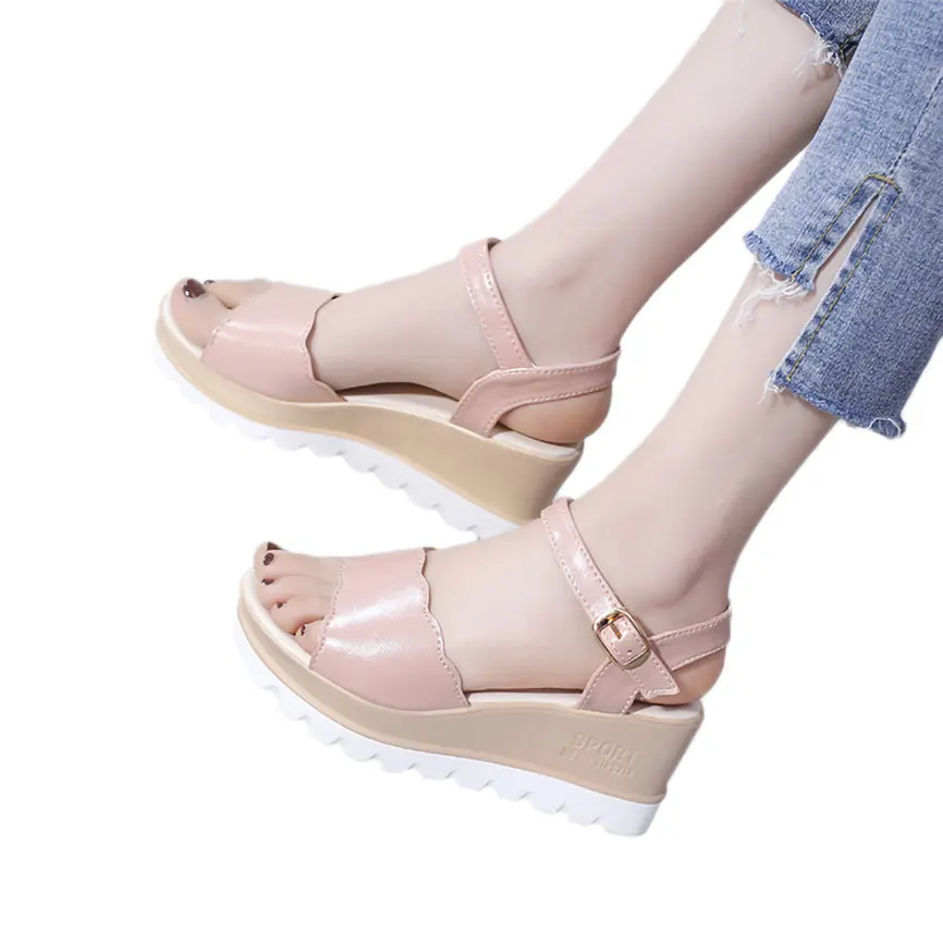 SAGACE/Женская обувь Простые Летние женские повседневные босоножки на среднем