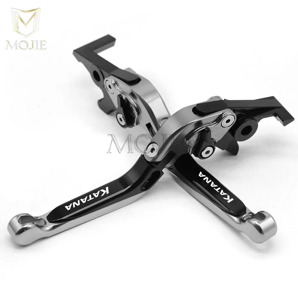 Black Titanium Мотоцикл Регулируемая Складная Выдвижная тормозной рычаг сцепления для Suzuki Katana 600 750 GSX 600F 750F GSX600F GSX750F 1998-2006 - Цвет: Black Titanium