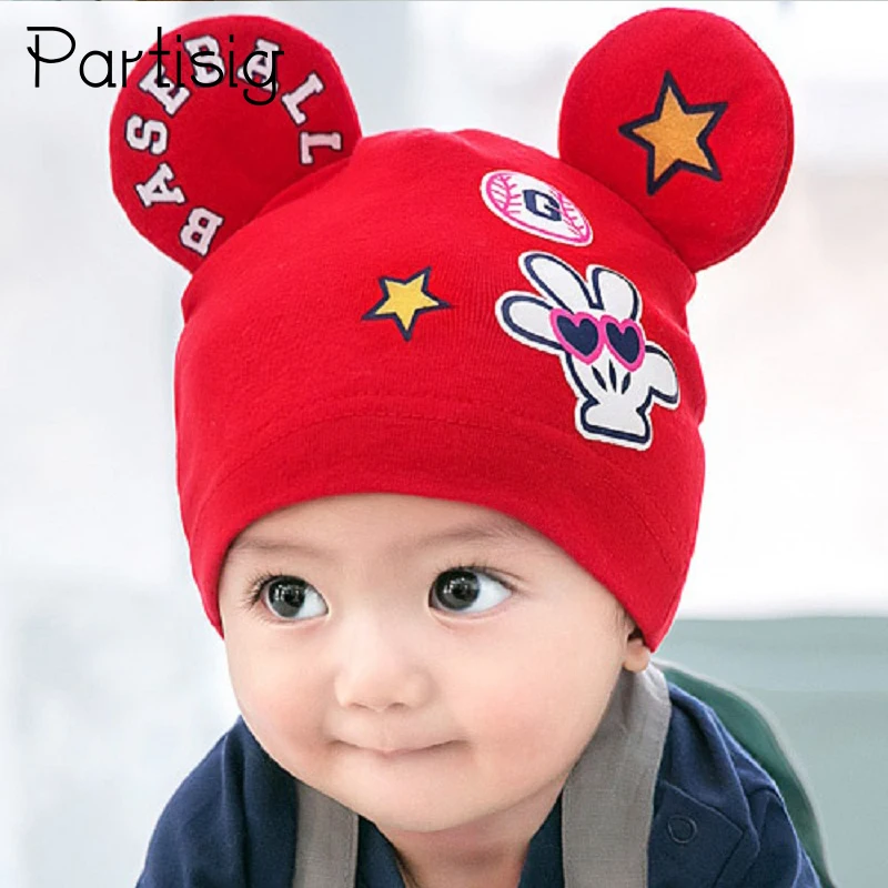 Детские Hat Хлопок мультфильм формы для маленьких девочек Кепки Демисезонный