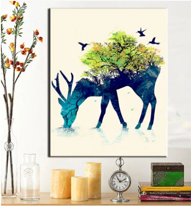 DIY Цифровая живопись подарок раскраски ручная роспись маслом Декоративная