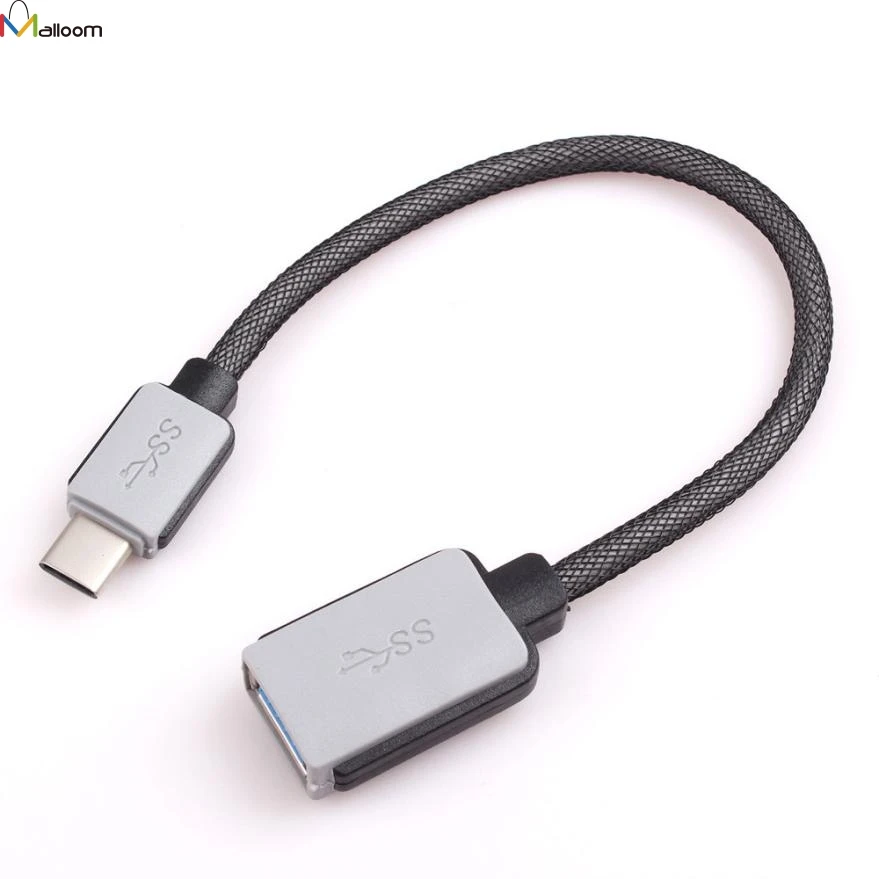 Микро-USB 3 1 OTG к USB 0 кабель адаптер usb c кабелю Синхронизация и зарядка USB-C черный для
