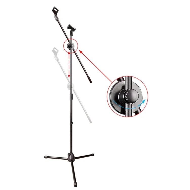 Freeboss MS-017 Гибкая сценическая микрофонная стойка штатив напольная микрофонная стойка радио микрофонная стойка
