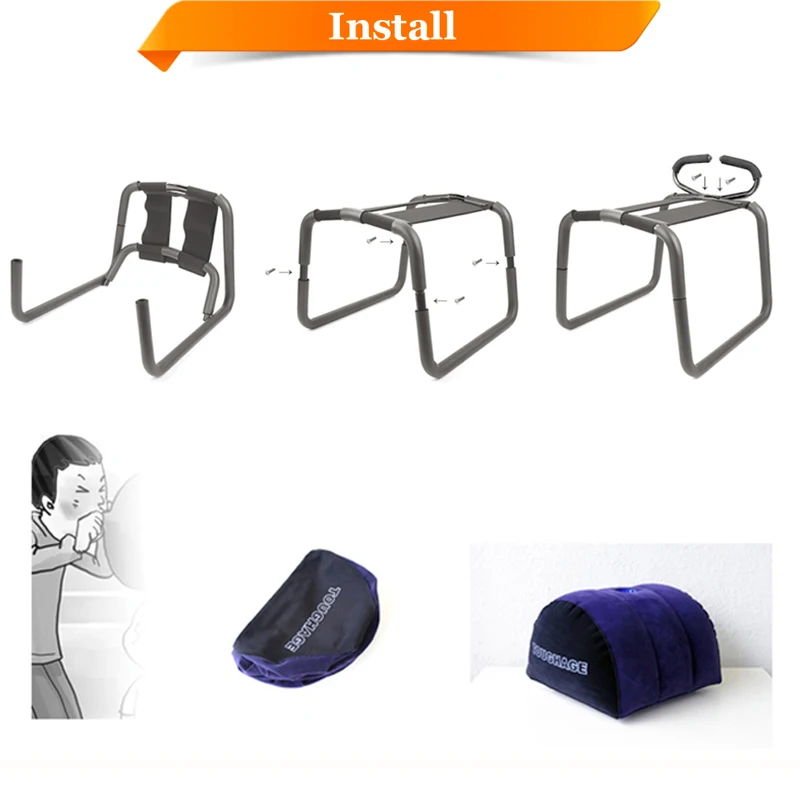 DHL доставка TOUGHAGE отказов секс стул невесомых для взрослых секса с надувная