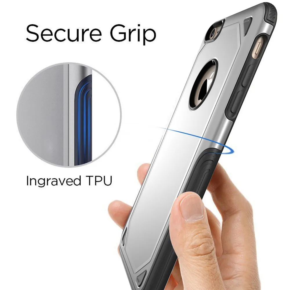 Heavy Duty Protection Phone Case For iPhone 6 6S Armor Shield Shockproof Luxury Slim Back Cover Plus |