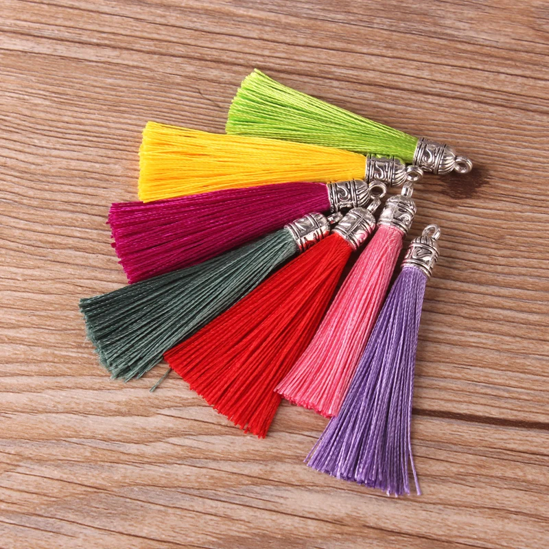 20 шт. 6 см мини металлическая Кепка с кисточками Ювелирное Украшение занавески