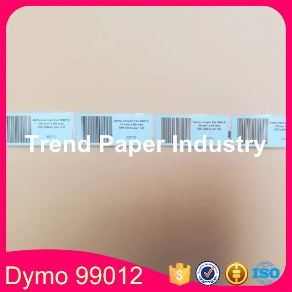30 совместимые рулоны Dymo 99012 этикетка 36 мм * 89 260 шт/рулон совместимый для LabelWriter400 450