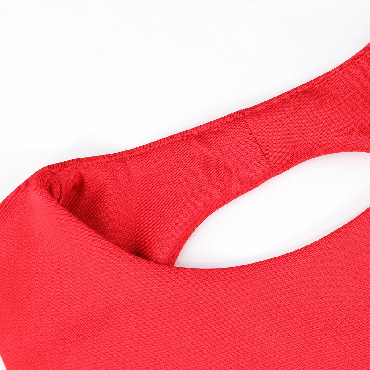 Женское мини-платье HYH HAOYIHUI Красное/черное облегающее платье-смокинг без рукавов