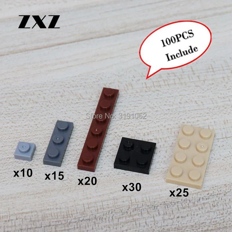 Объемные короткие блоки пластиковые строительные кирпичи пластина 1x1x3 1x6 2x2x4