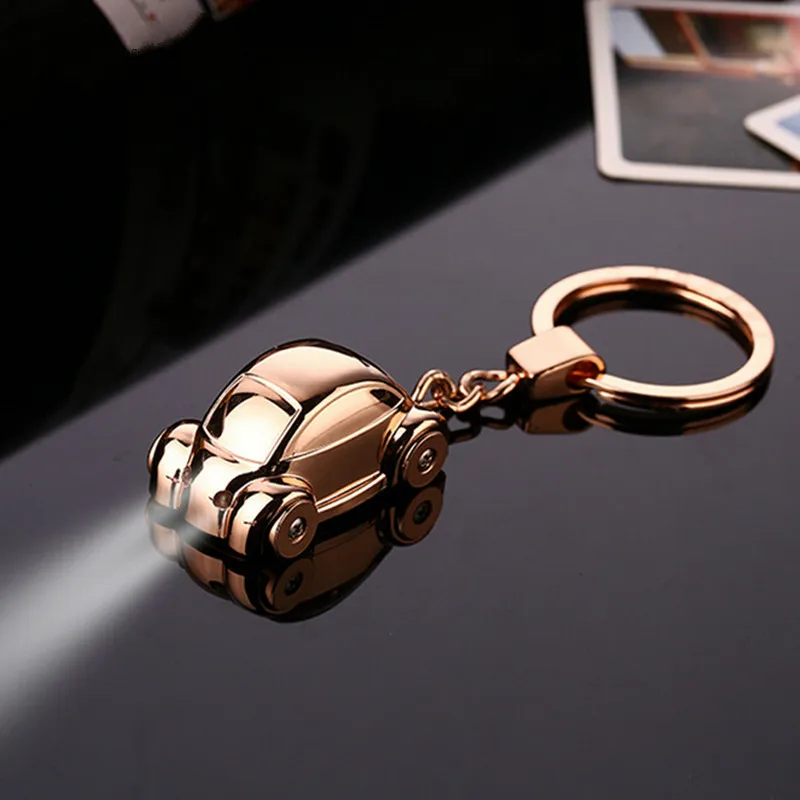 Металлический автомобильный брелок со светодиодной подсветкой для ключей из