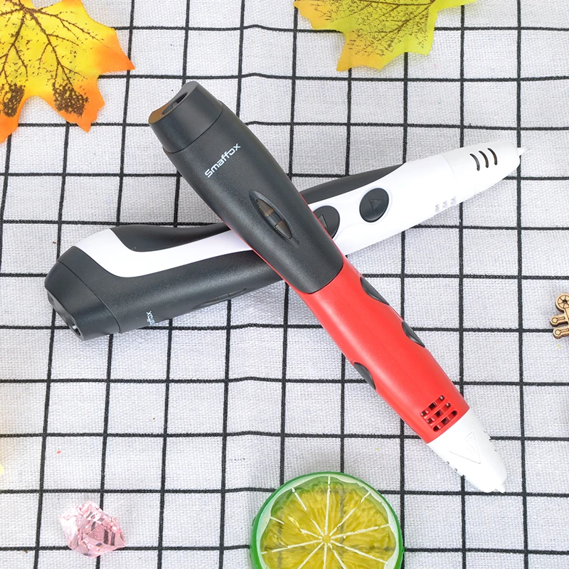 2018 smaffox 3D ручка bp 05 с bulit in батарея низкое tempeture печать pen Дети diy Рисунок пером 5V 2A usb