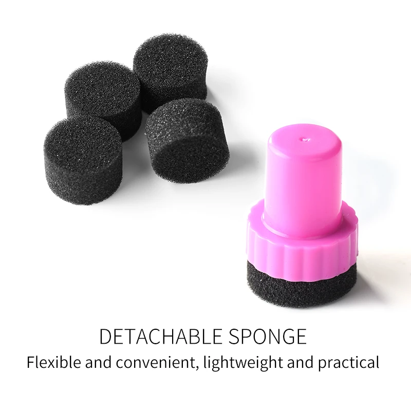 10pcs DIY Soft Sponge Gradual Change Color Stamp Nail Art Decoration Polish Template Transfer Stamping Manicure Tools Set |