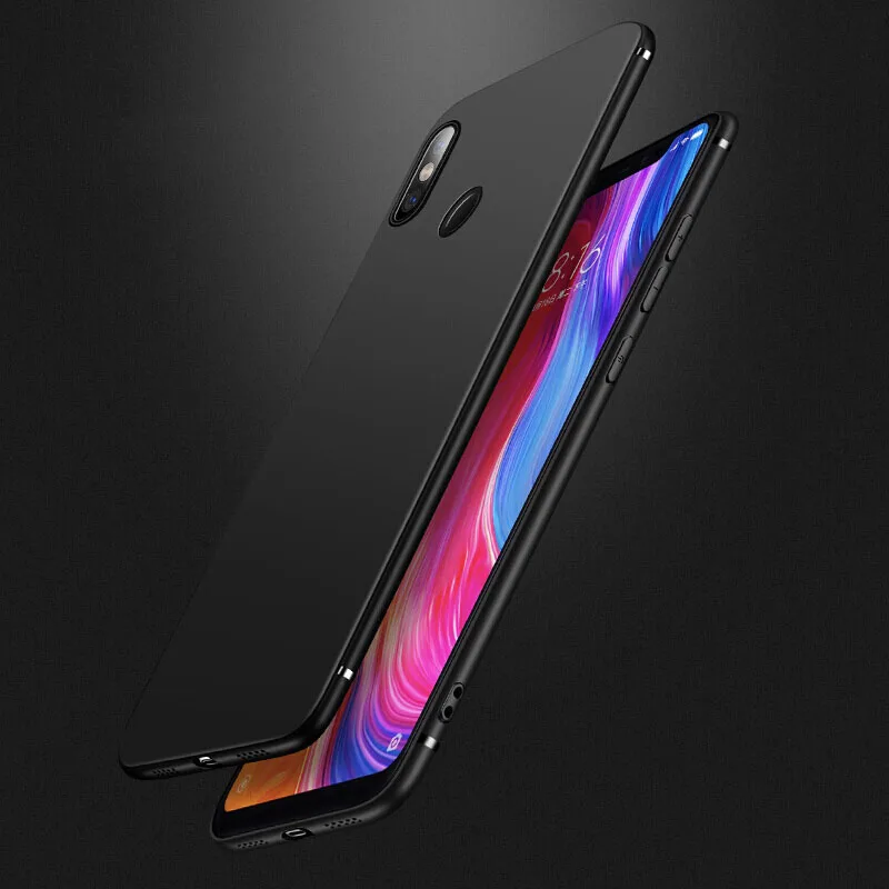 Luxury Matte Soft Silicone Case For Xiaomi Mi 8 Lite mi 9 SE A1 5X 6X A2 On Redmi Note 5 6 7 Pro Cover |