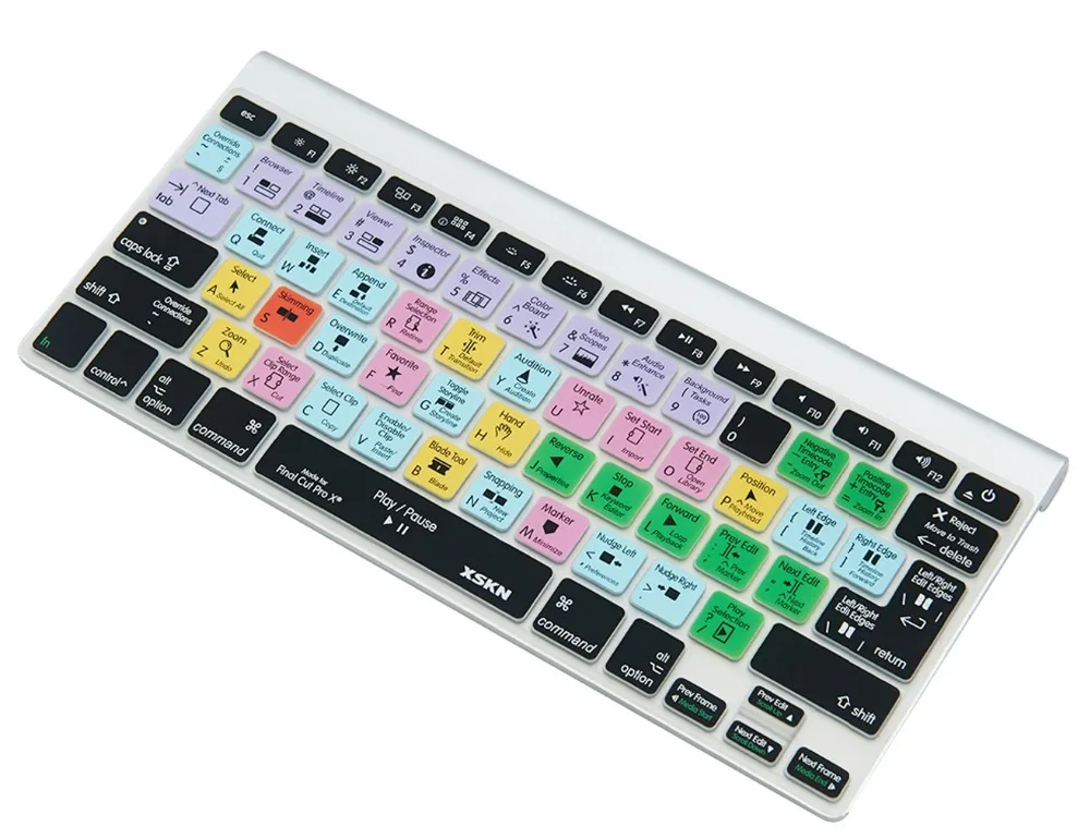 XSKN Final Cut Pro X 10 Защитная крышка для клавиатуры функциональная силиконовая кожа Apple