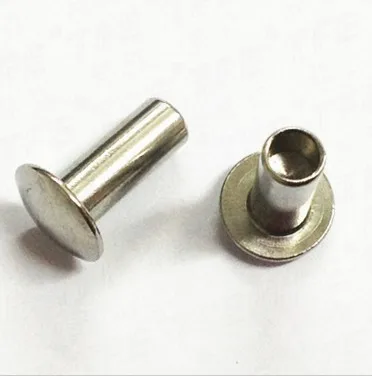 

100pcs /lot High Quality M4*12 Truss Head Half Hollow Rivet Steel With Nickel