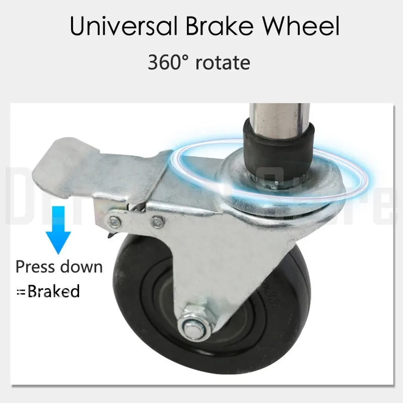 6 колес ходовая опора из алюминиевого сплава для пожилых людей Zimmer