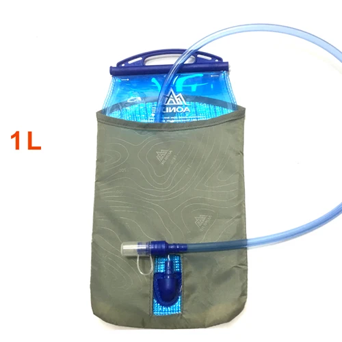 1L AONIJIE 1L/1.5L/2L сумка для мочевого пузыря с крышкой PEVA Гидратация мочевого пузыря Велоспорт Туризм Кемпинг бег пакет воды сумка - Цвет: 1L